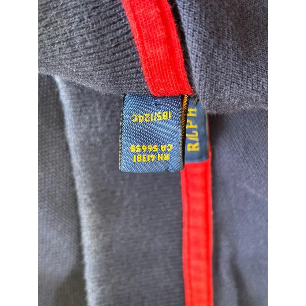 Polo Ralph Lauren Polo Shirt Mens Big 4XB Blue Stripe Rugby Big Pony Crest